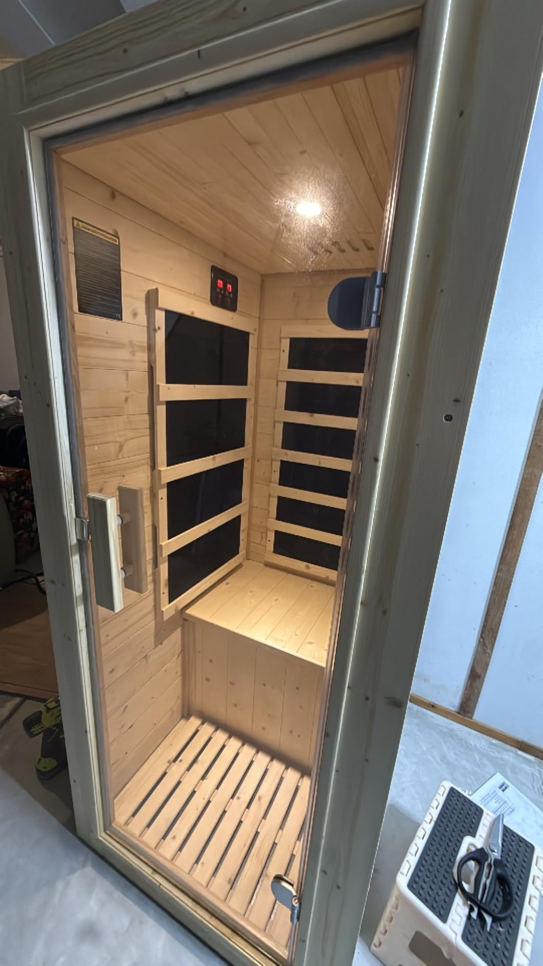 Albott 1 Person Infrared Sauna, Infrared Sauna for Home & Gym, Low EMF 110V customer photo 1