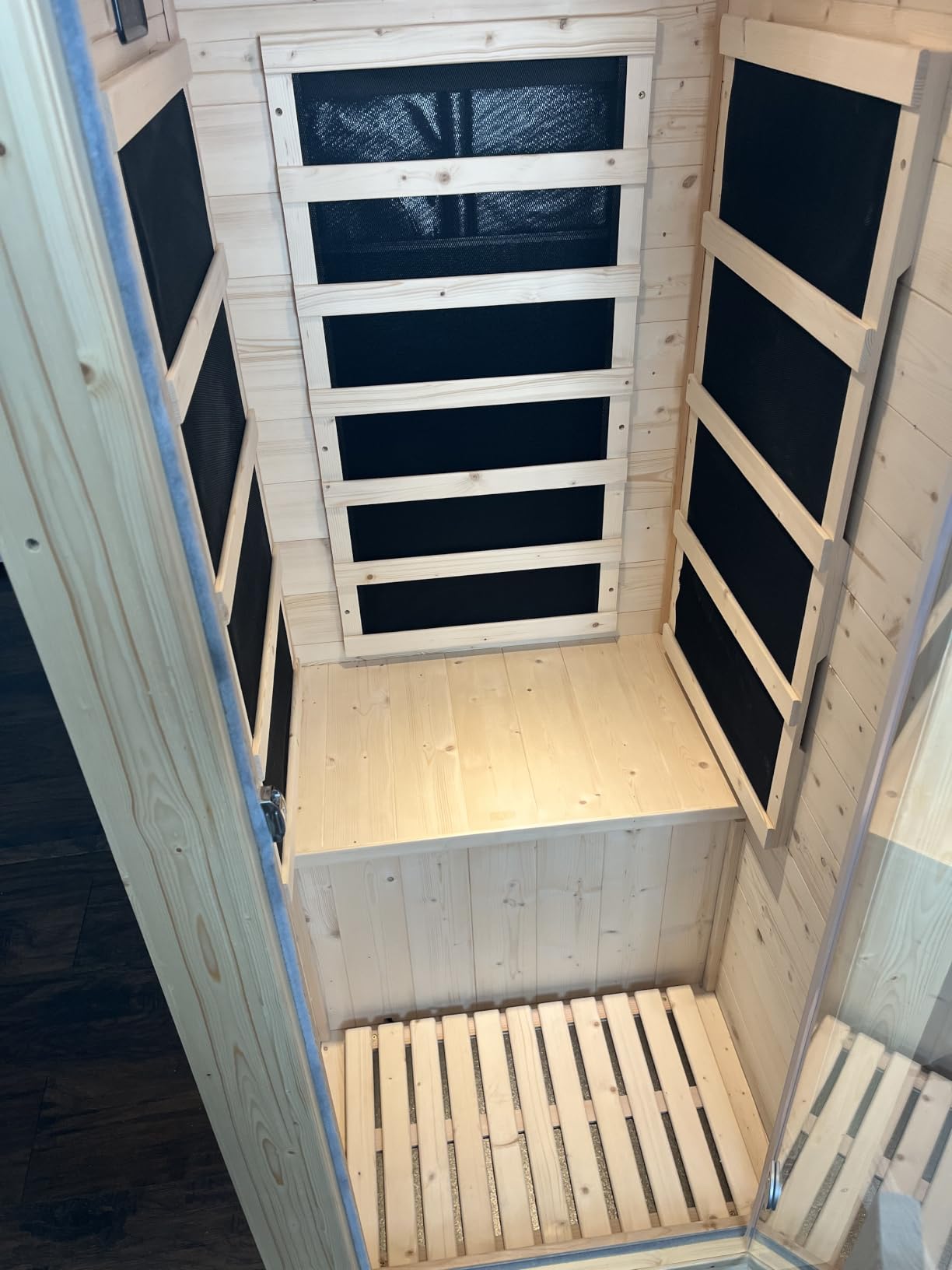 Albott 4 Person Outdoor Sauna, Asphalt Shingle Roof, Low EMF 2850W/240V/20A customer photo 2