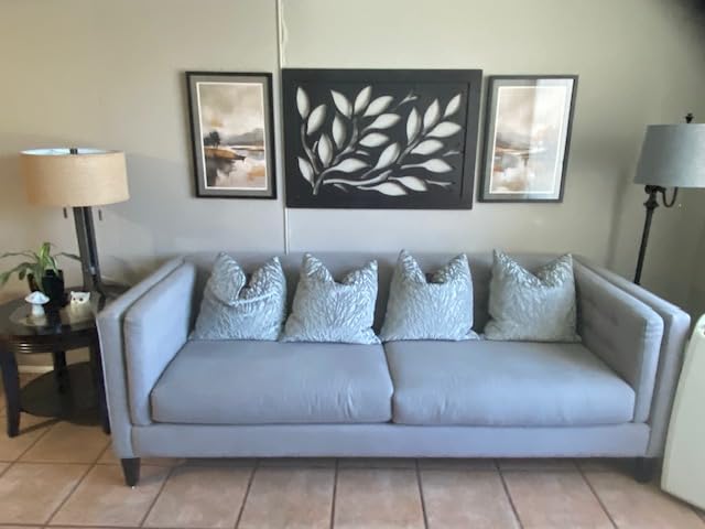 FWIEXA Grey Green Abstract Canvas Wall Art Set, Neutral Landscape Framed Prints, Modern Lake Scenery Paintings, 24x36Inx3 Beige Watercolor Artwork Poster for Farmhouse, Living Room, Bedroom, Office customer photo 2
