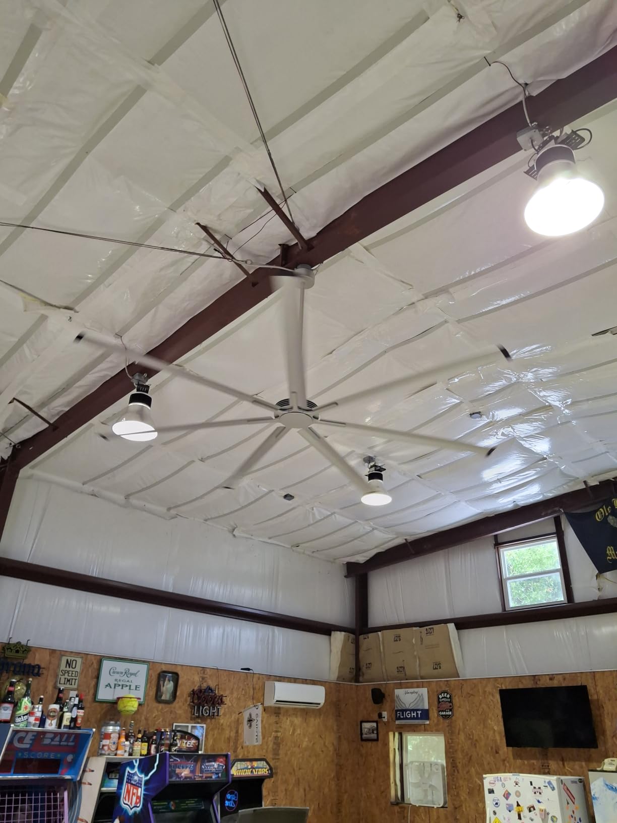 100 Inch Large Ceiling Fans, Big Industrial Ceiling Fan No Light 11500 CFM customer photo 1
