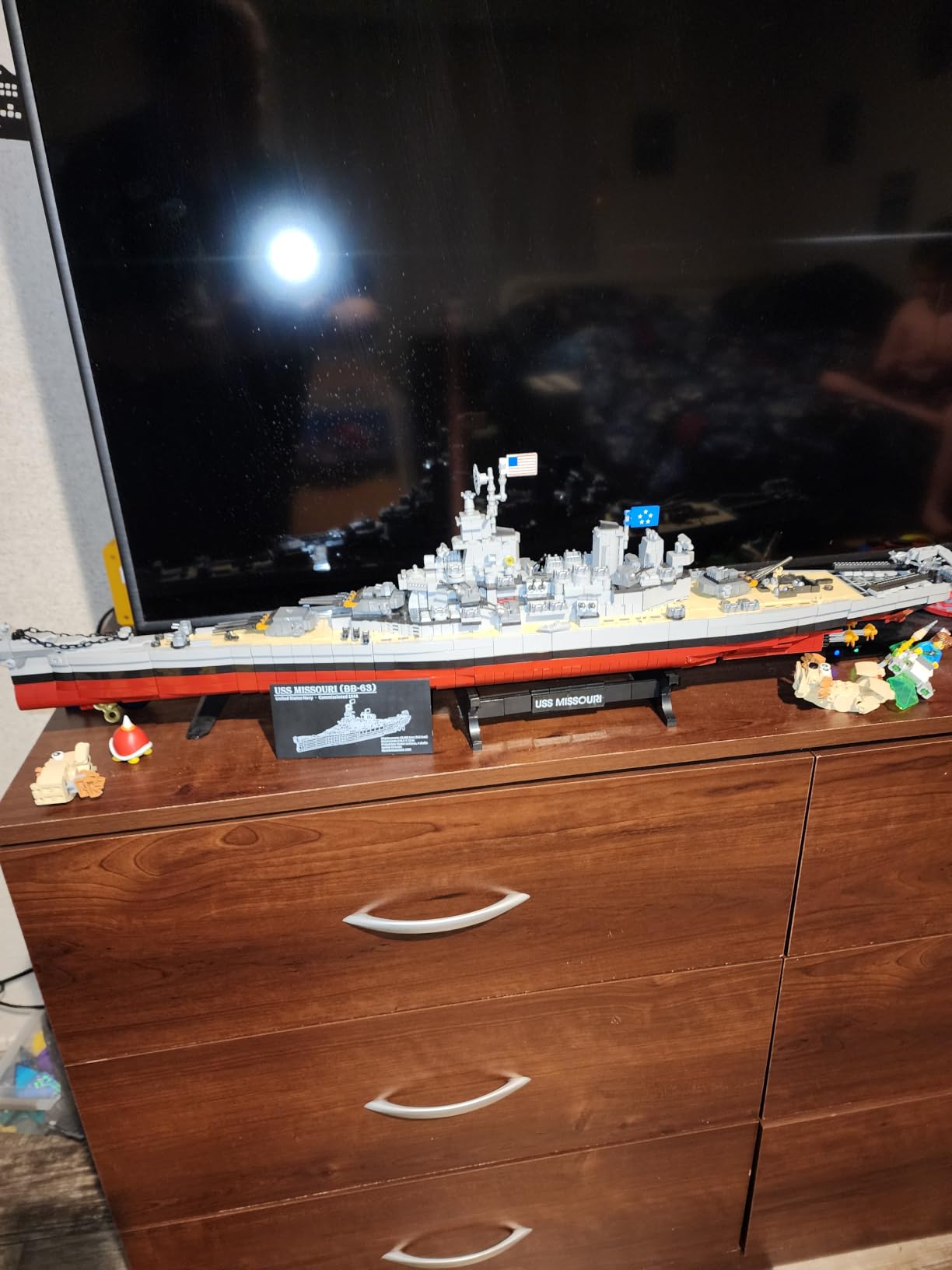 WW2 USS Iowa (BB-61) Battleship Building Block Set,Military Series Battleship Model,a Ship Model for Military Enthusiasts to Assemble customer photo 2