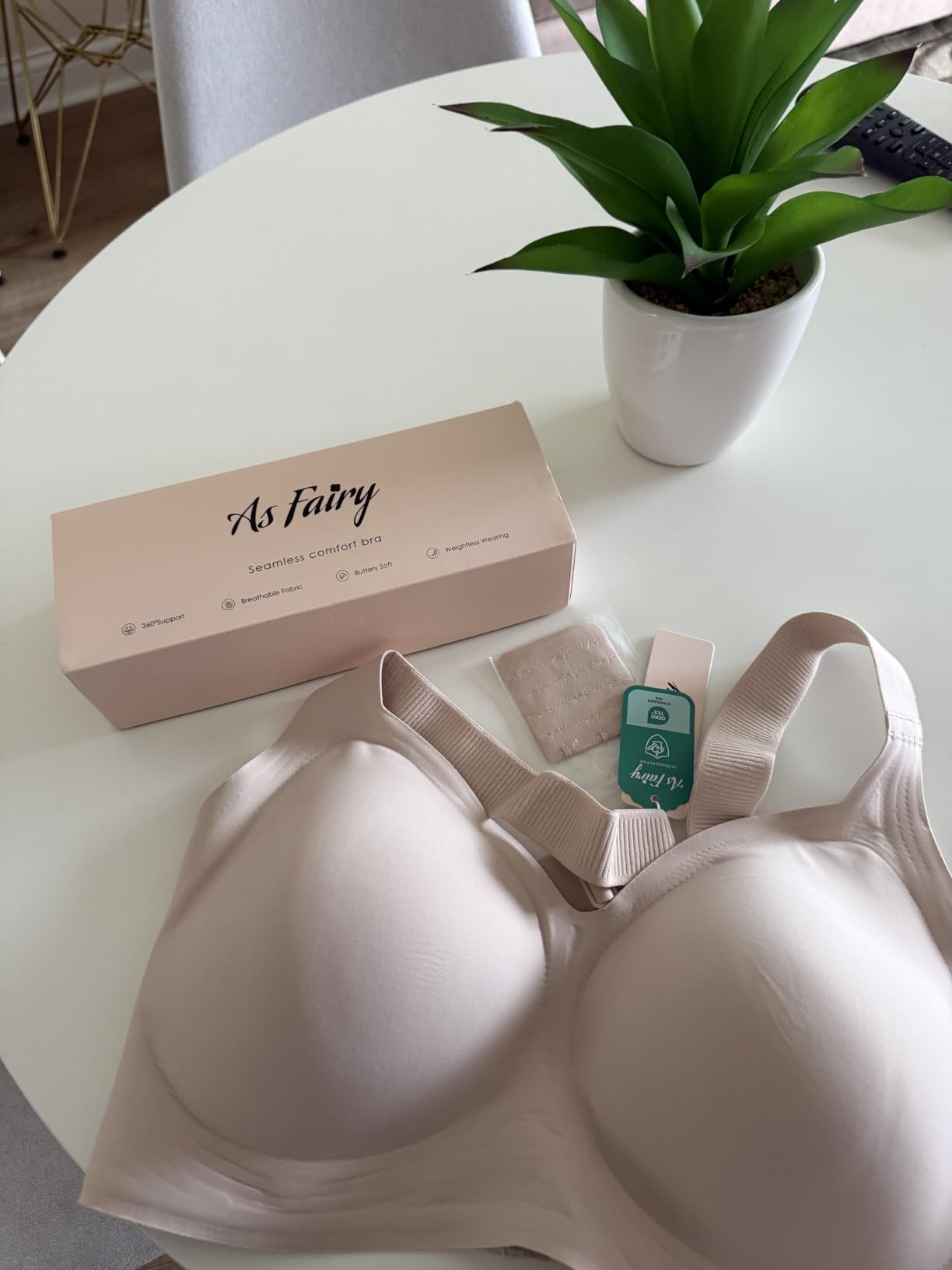 As Fairy Full Coverage Bras for Women No Underwire Supportive Wireless Plus Size Bra Seamless Comfort Bralette customer photo 2