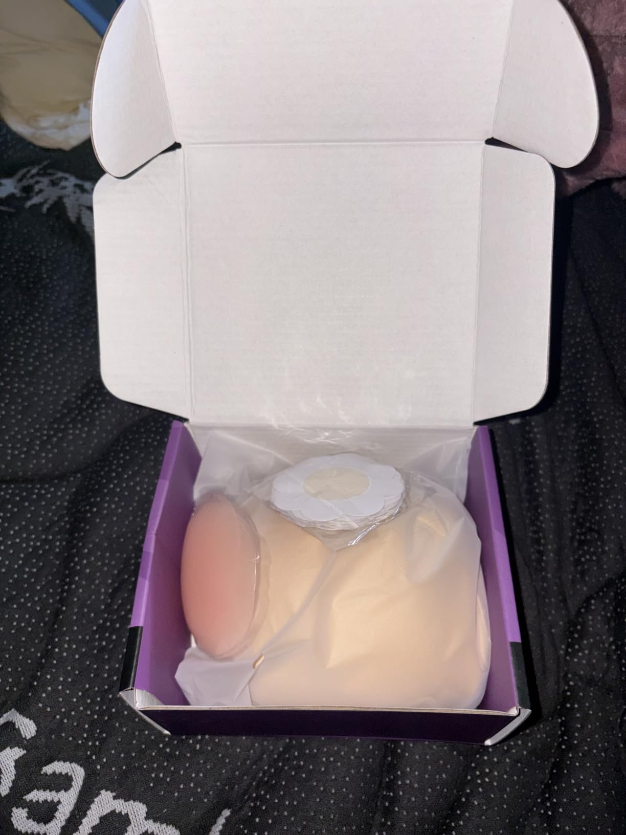 Invisible Strapless Sticky Bra Push up for Women, Ultra Adhesive Bra for Backless Dress, Cleavage Bra Lift Novelty Bras (A Cup, Light Beige) customer photo 2