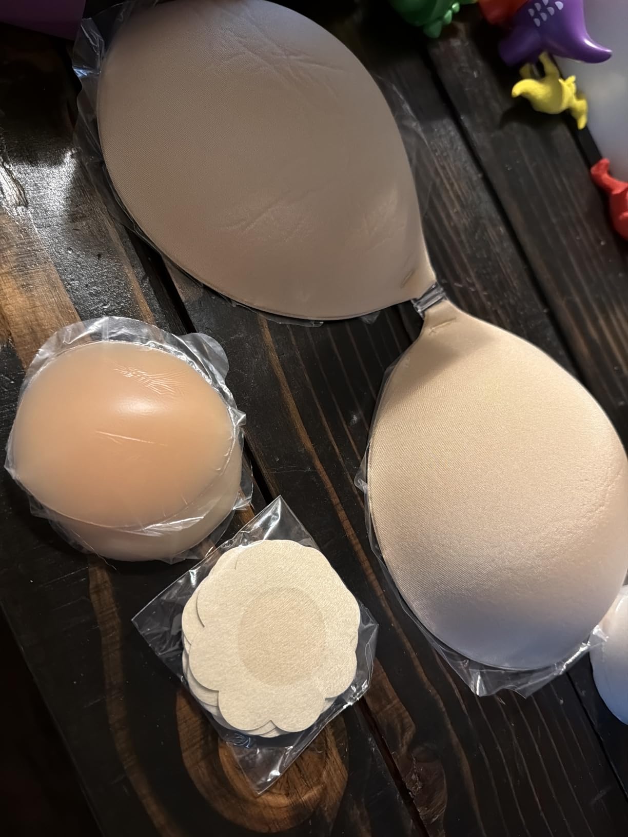 Invisible Strapless Sticky Bra Push up for Women, Ultra Adhesive Bra for Backless Dress, Cleavage Bra Lift Novelty Bras customer photo 2