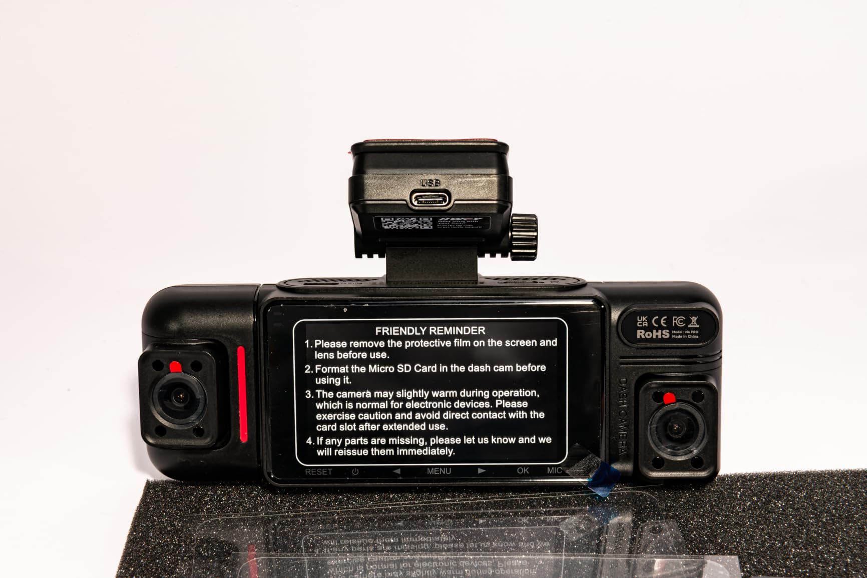 IIWEY N6 PRO 4K STARVIS 2 4-Channel Dash Cam 360° View, Free 128GB Card customer photo 2