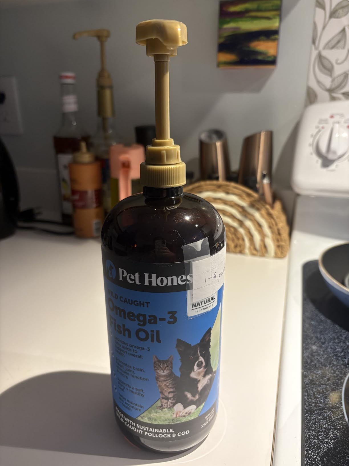 Pet Honesty Vet Recommended Salmon Oil for Dogs and Cats, 8oz customer photo 2