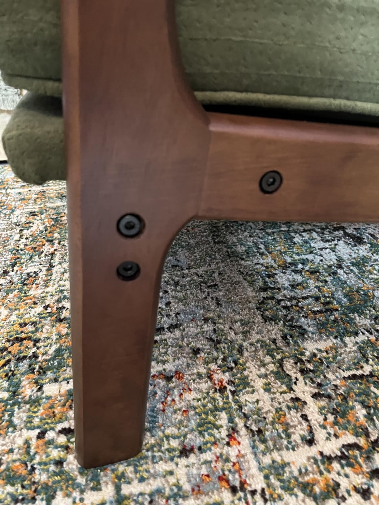 DUMOS Mid Century Modern Accent Chair, 16'' Seat Height Cozy Lounge Chair customer photo 2