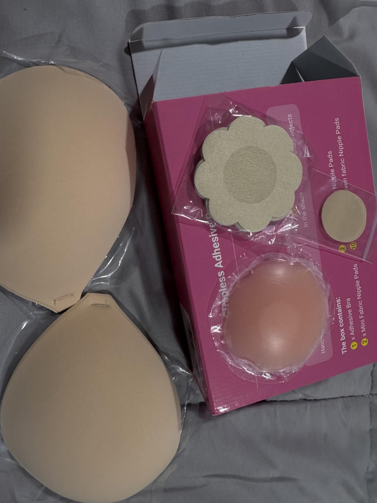 Strapless Sticky Bra Push Up for Women- Invisible Ultra Adhesive Bra customer photo 2