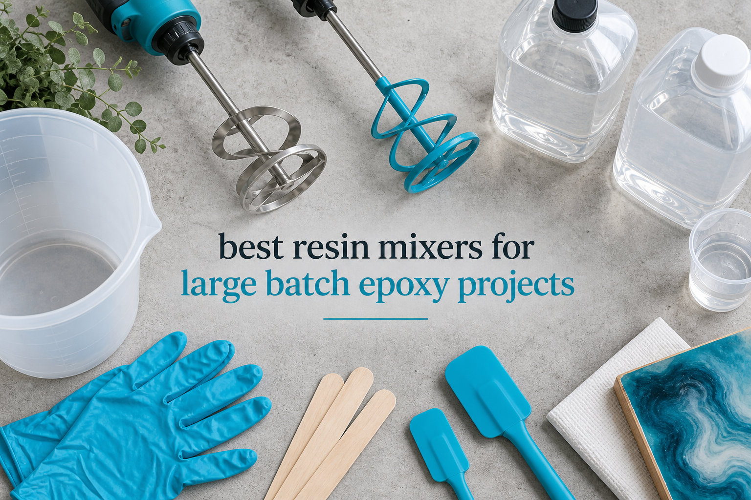 best resin mixers for large batch epoxy projects