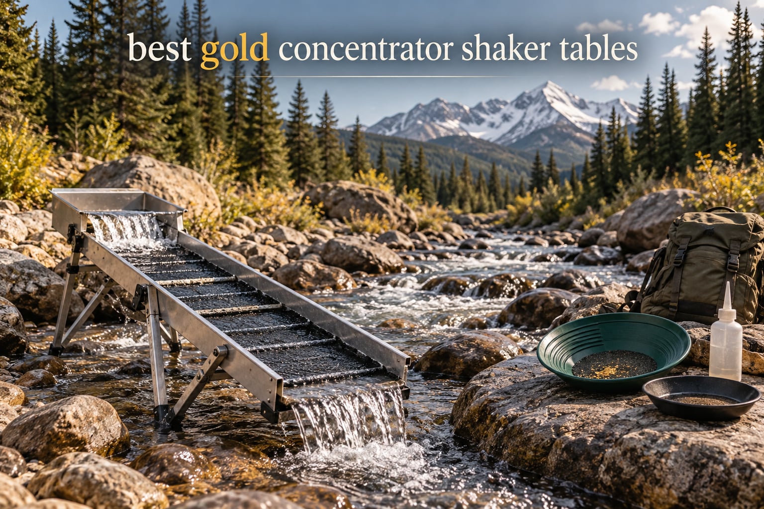 best gold concentrator shaker tables
