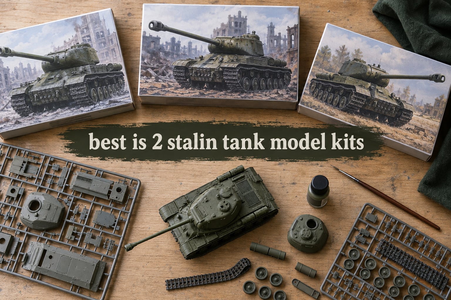 best is 2 stalin tank model kits