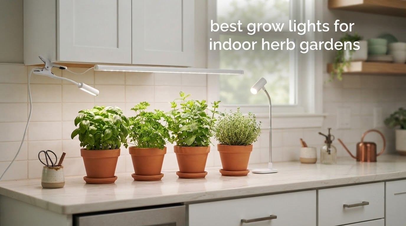 best grow lights for indoor herb gardens