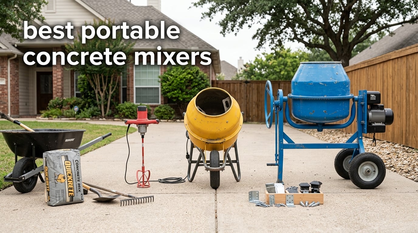 best portable concrete mixers