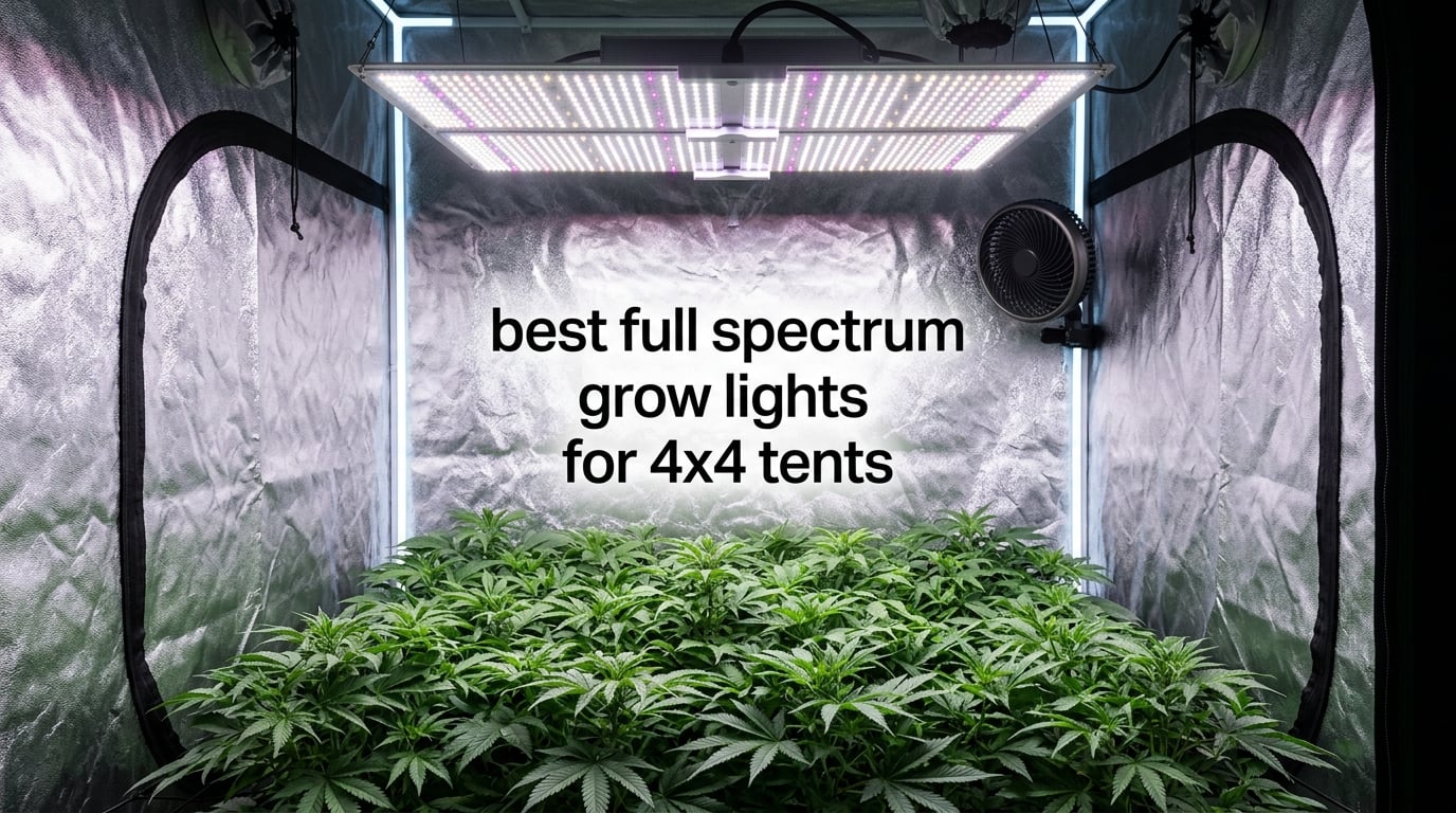 best full spectrum grow lights for 4x4 tents