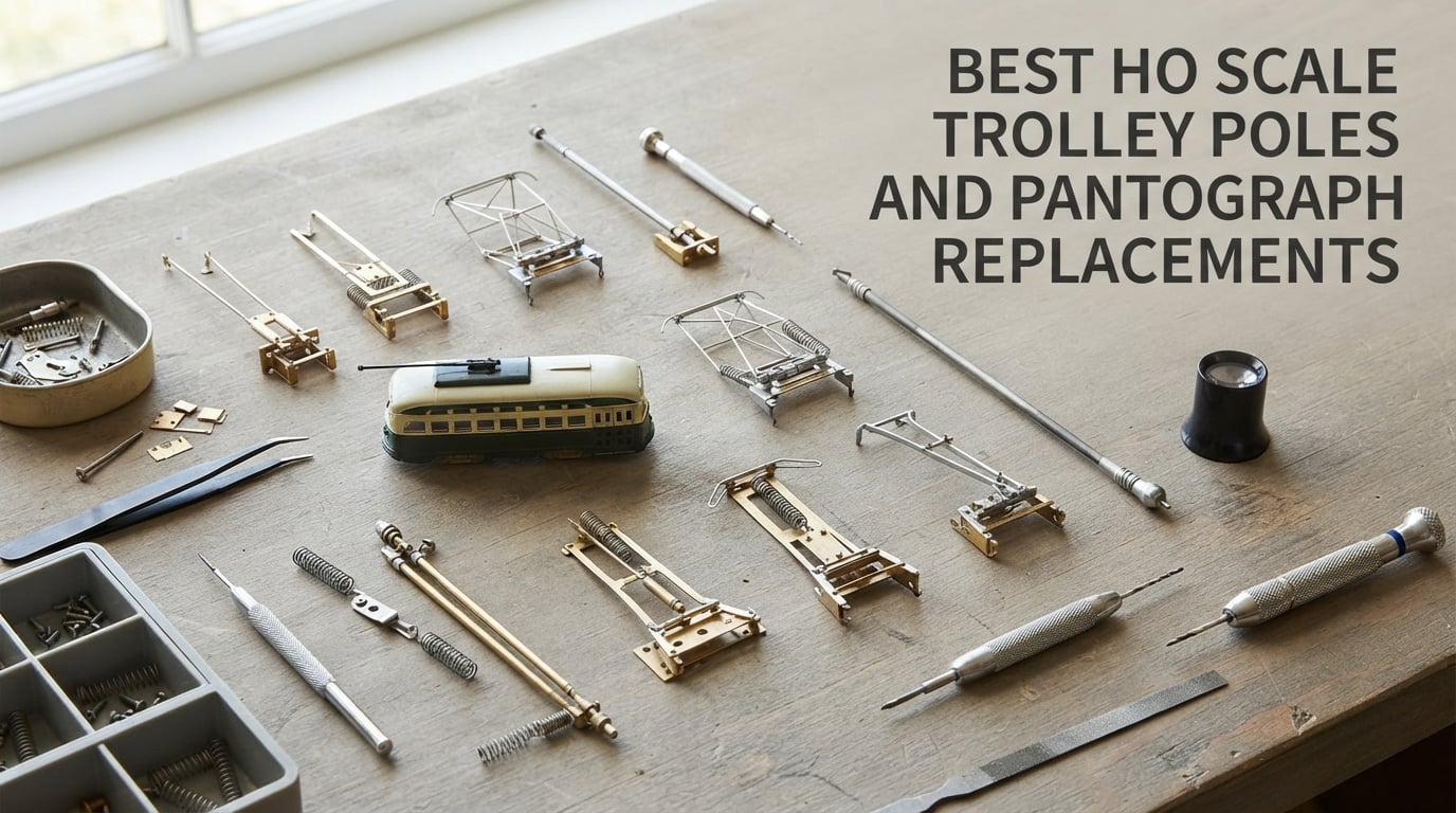 best ho scale trolley poles and pantograph replacements