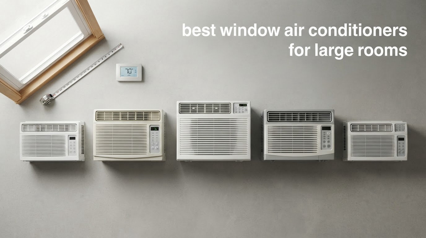 best window air conditioners for large rooms