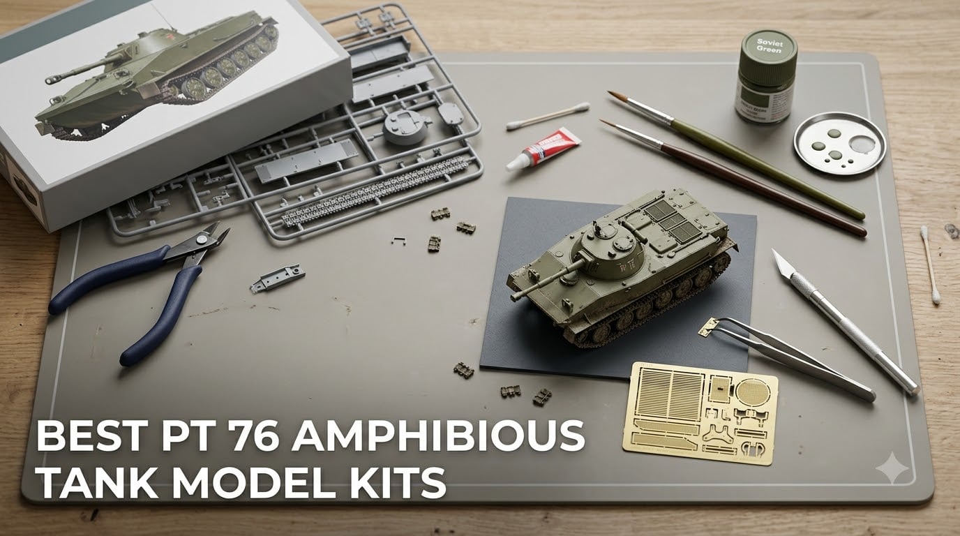 best pt 76 amphibious tank model kits