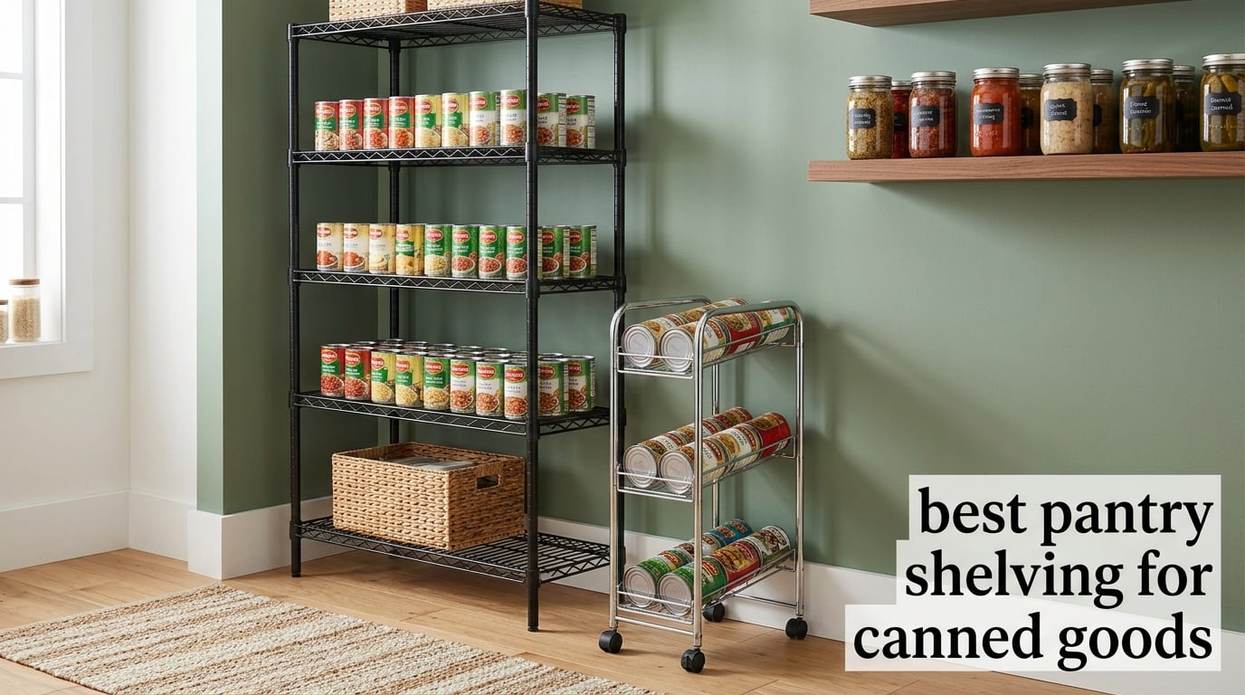 best pantry shelving for canned goods