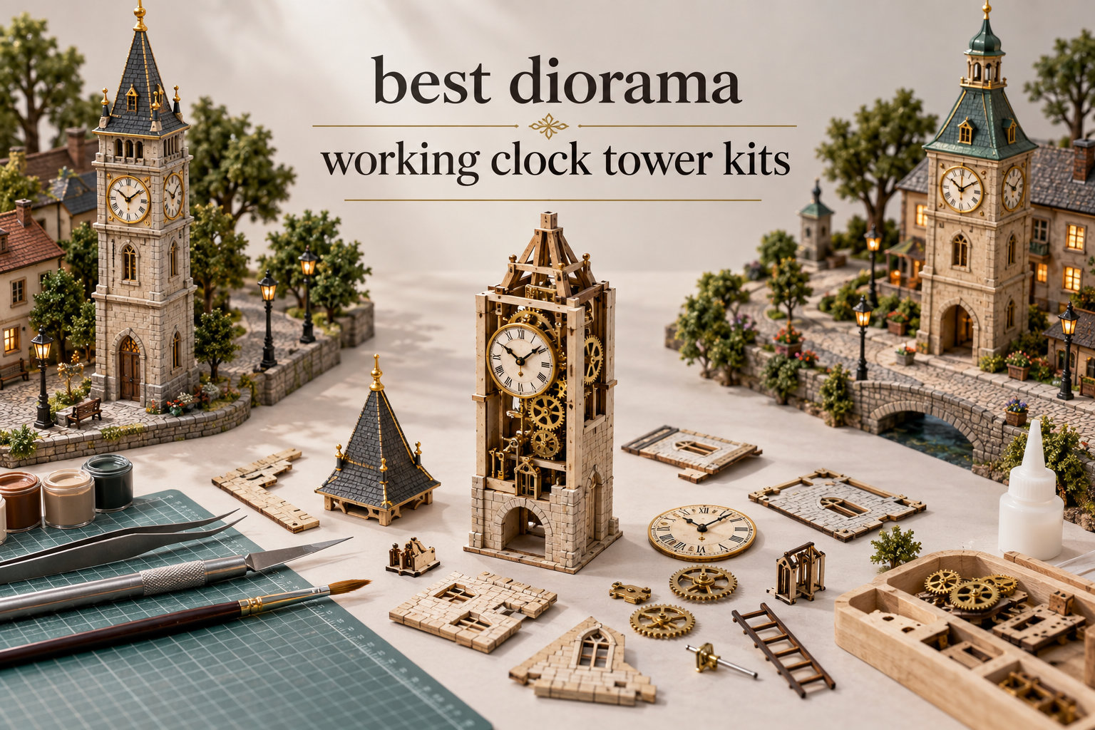 best diorama working clock tower kits