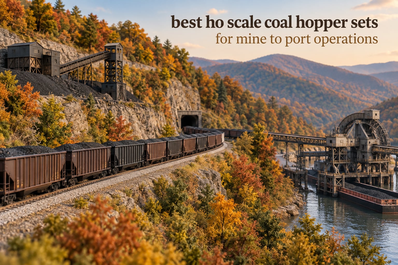 best ho scale coal hopper sets for mine to port operations