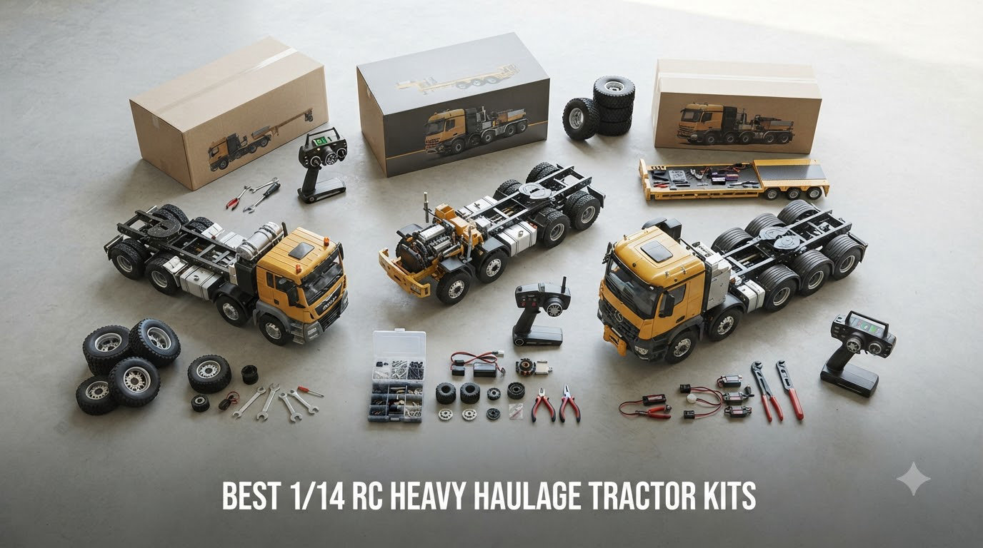 best 1/14 rc heavy haulage tractor kits