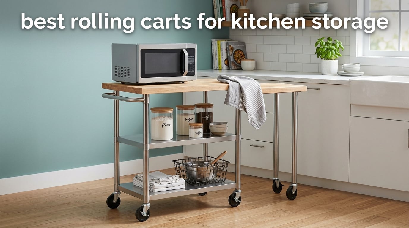 best rolling carts for kitchen storage