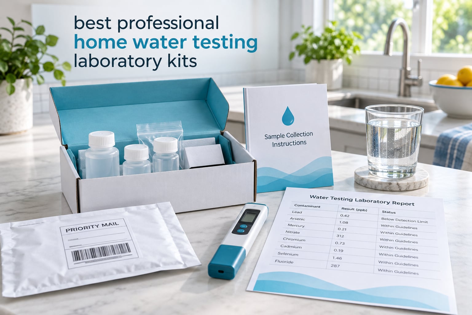 best professional home water testing laboratory kits
