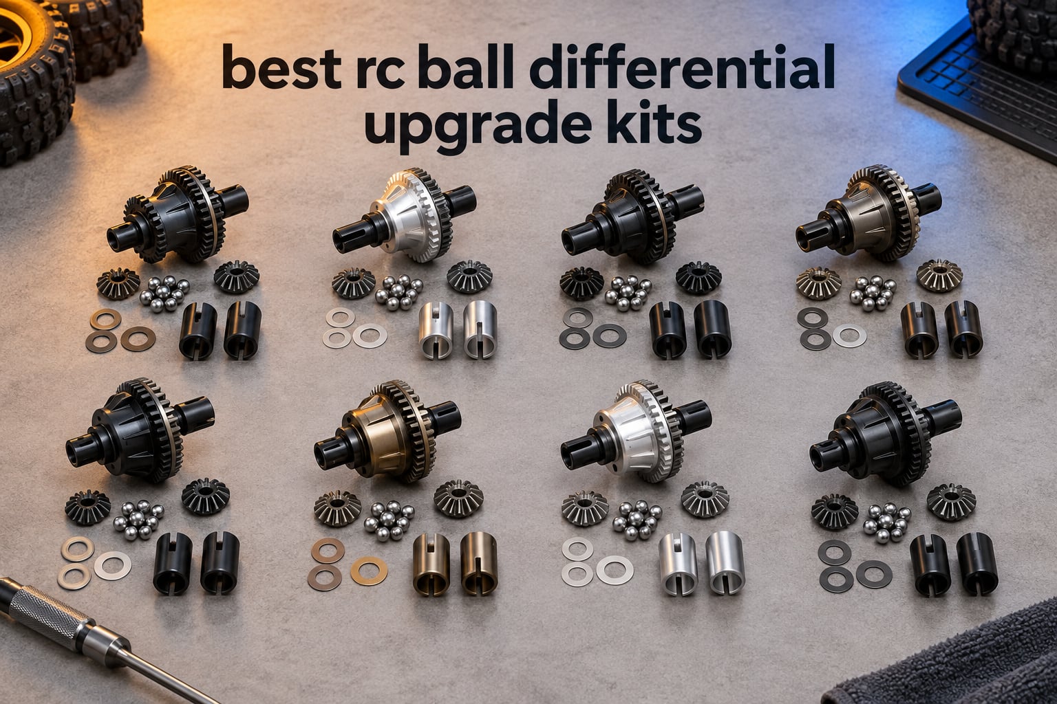 best rc ball differential upgrade kits