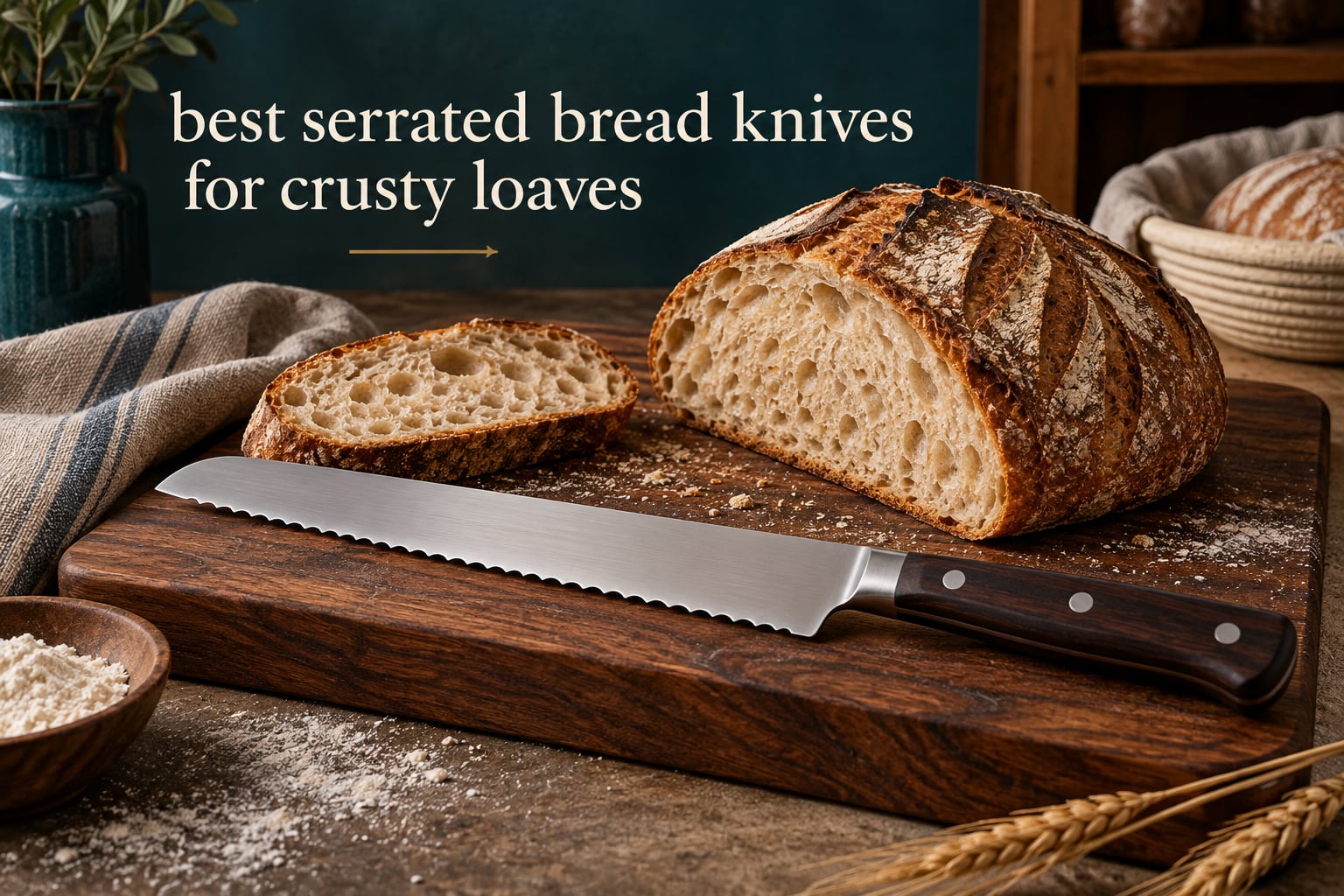 best serrated bread knives for crusty loaves