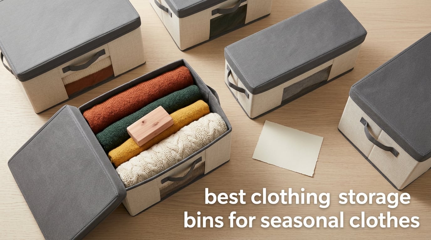 best clothing storage bins for seasonal clothes