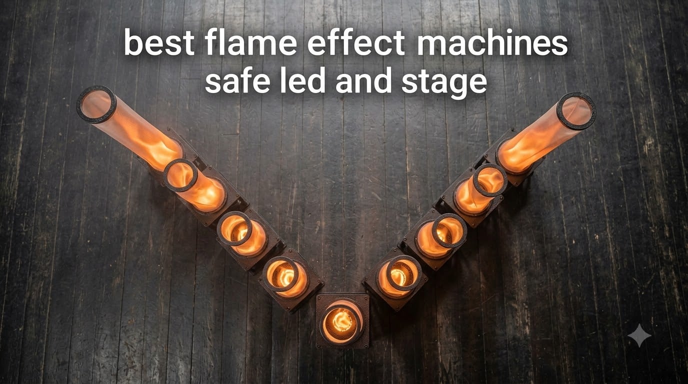 best flame effect machines safe led and stage