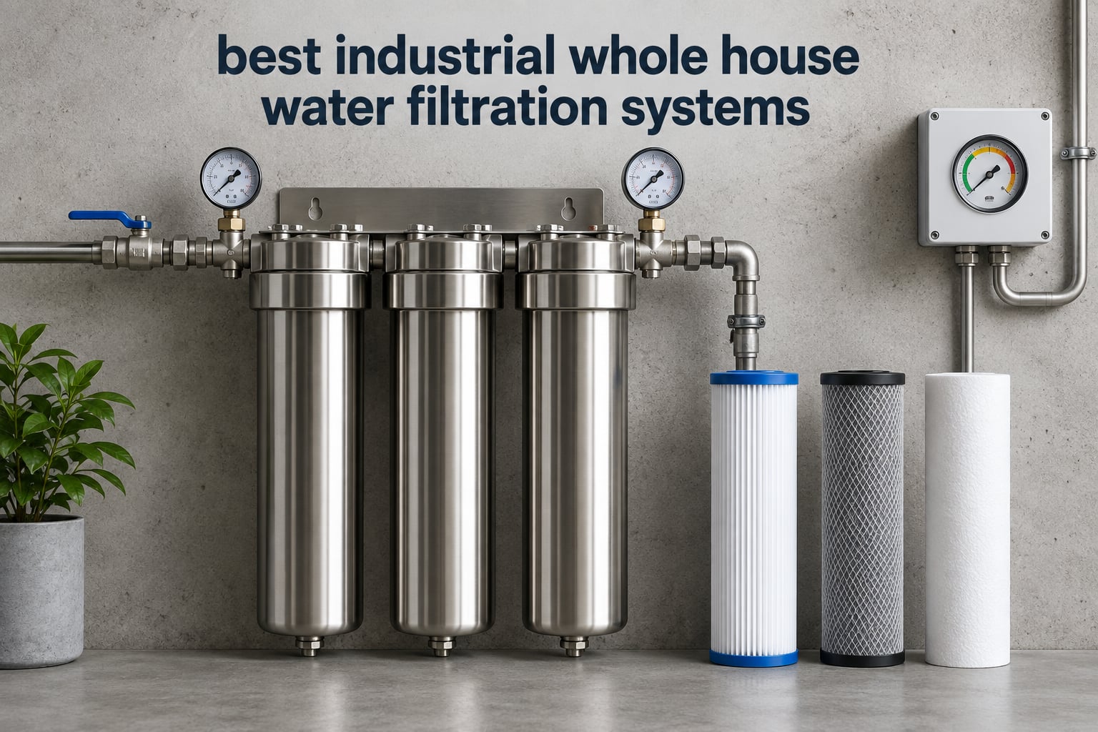 best industrial whole house water filtration systems